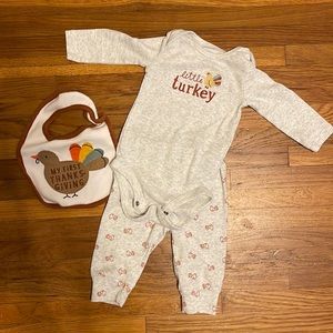 CARTERS - EUC 6 month thanksgiving outfit